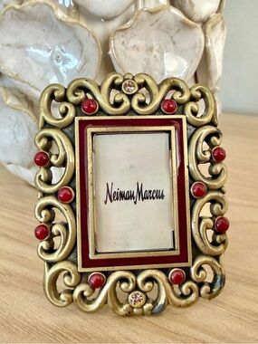 Jay Strongwater for Neiman Marcus Mini Jeweled Photo Frame Swavorski Crystals